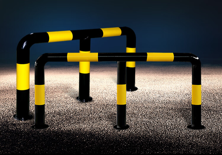 加油站防撞柱 加油站m型钢管防撞栏 u型挡车杆 加厚固定铁立柱 护栏