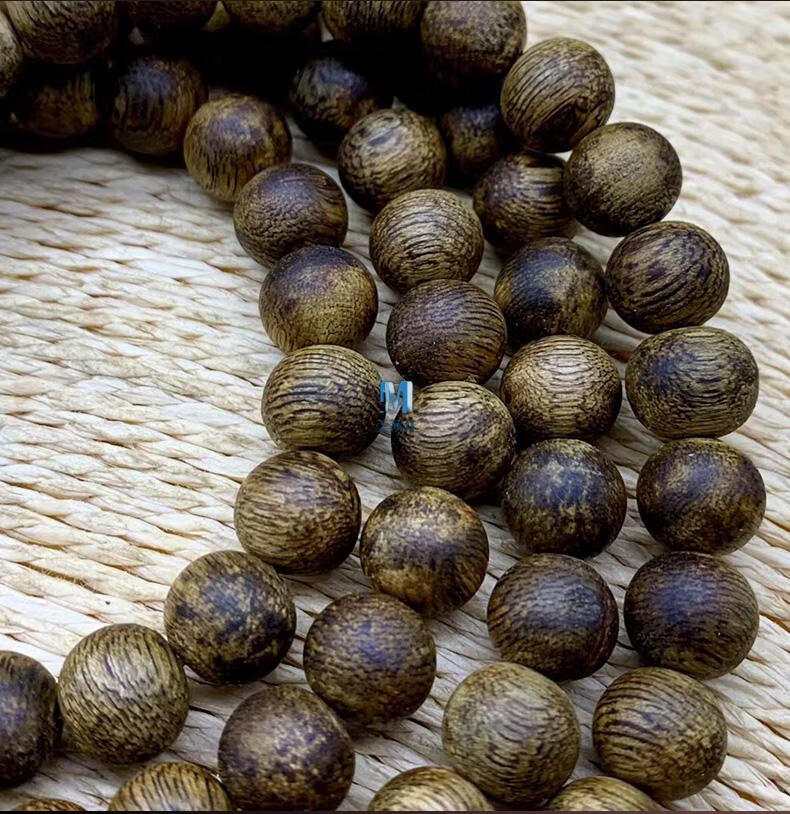 海南莺歌绿奇楠沉香越南莺歌绿奇楠沉香念珠手串8mm108颗九分沉男士