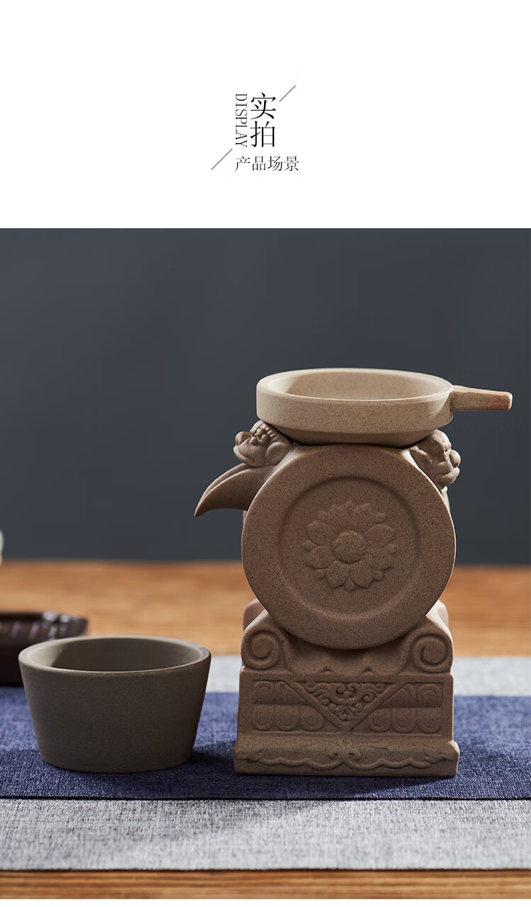 茶漏滤茶网漏斗石鼓茶滤茶叶过滤泡茶器功夫茶具配件汉陶张生石鼓茶漏