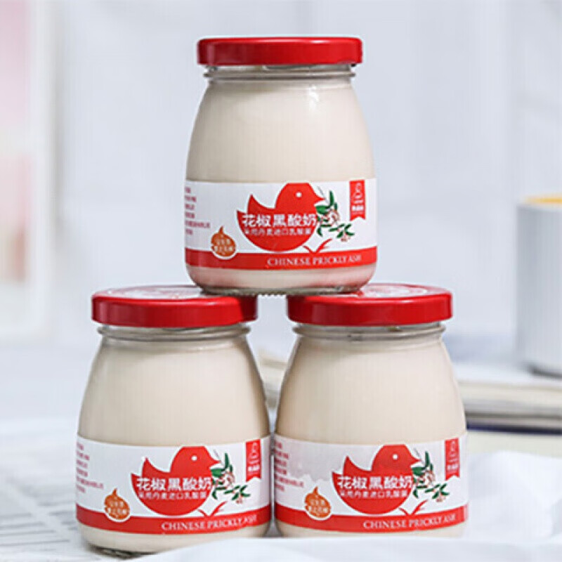 花椒酸奶整箱韩城特产韩麻麻网红新鲜黑牛奶乳酸浓稠瓶装保鲜休闲食