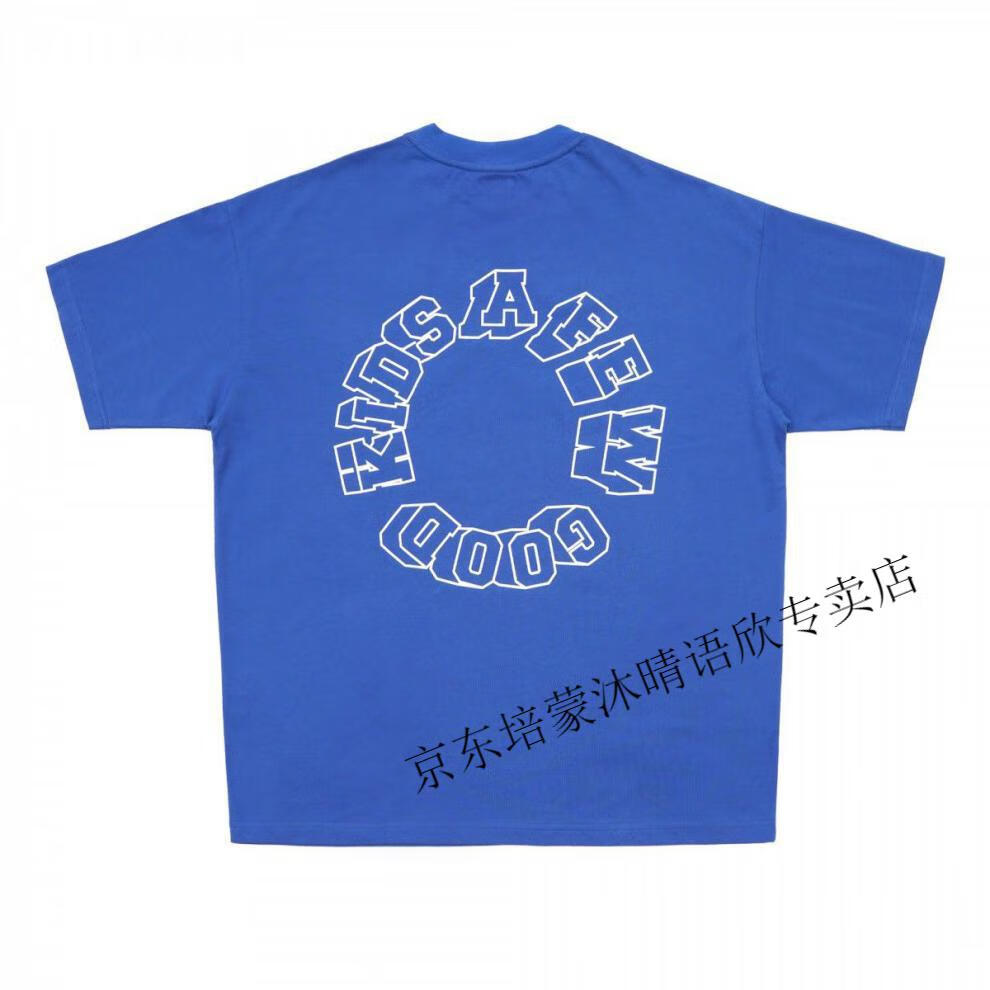 kids蓝白双色logo印花t恤男短袖体恤tee 白色 2xl【图片 价格 品牌