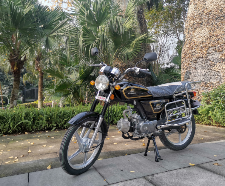 燃省油助力车jl70嘉陵建设款两轮摩托110c排量弯直梁老人代步外卖红色