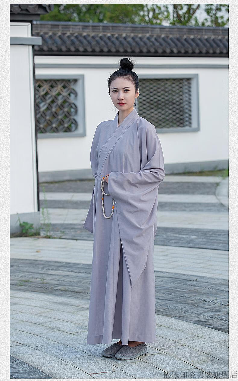依依知晓夏天出家人和尚的衣服禅修多丽丝海青居士服男女夏季海清佛