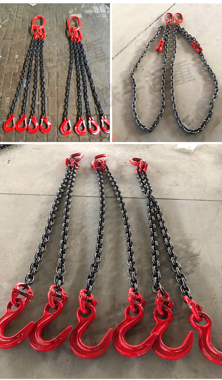 g80级锰钢起重链条吊装索具国标铁链葫芦链条网红桥拖车链条吊链定制