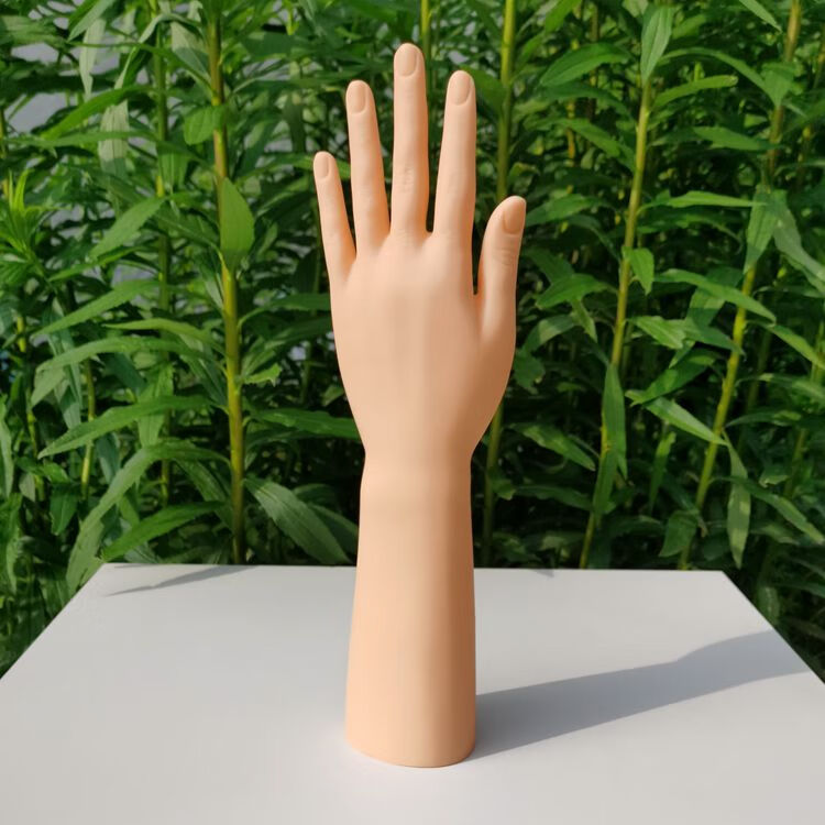 60京选严选】平价好货仿真女手模型塑料pvc女中长款假手 肤色女双手