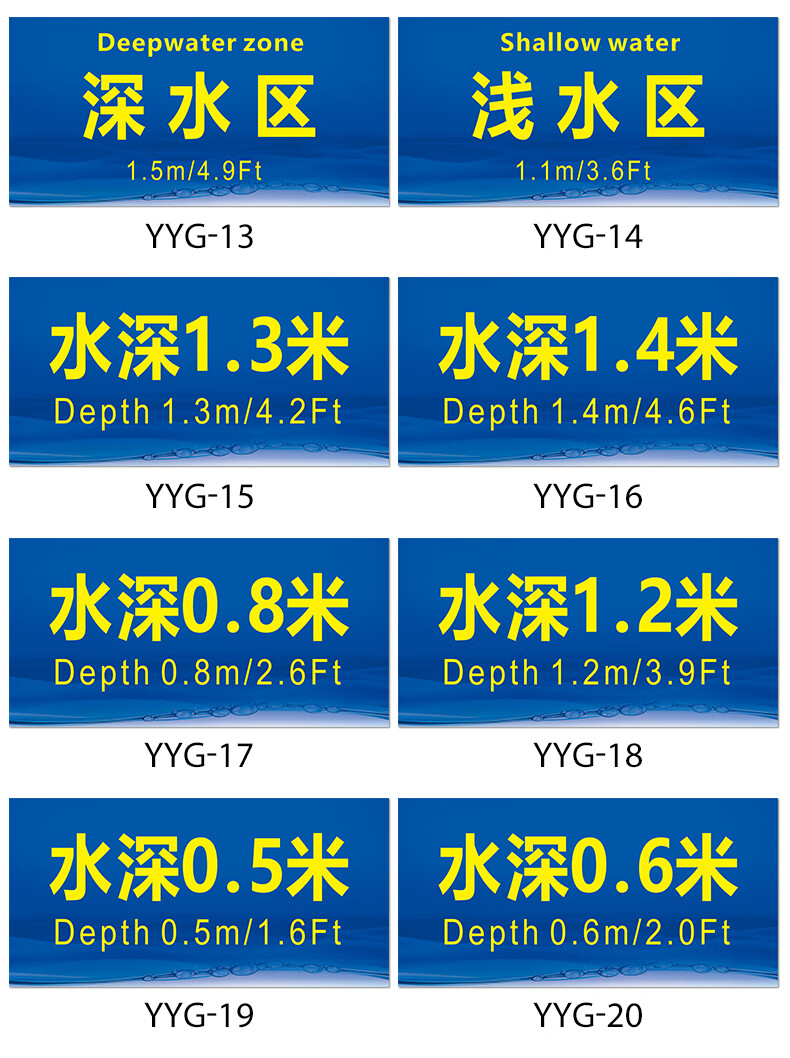 游泳馆注意事项标识牌泳池浴池水池警示牌水深危险玩水当心溺水小心地