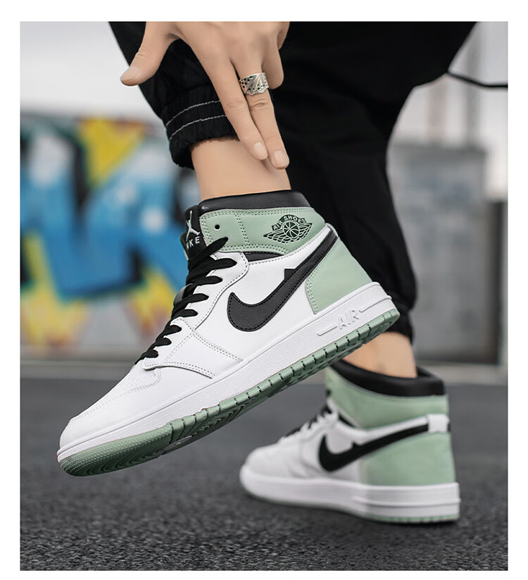 【官方鞋靴旗舰店】aj韩版篮球鞋高帮运动男鞋秋季 金色 aj电镀金 35