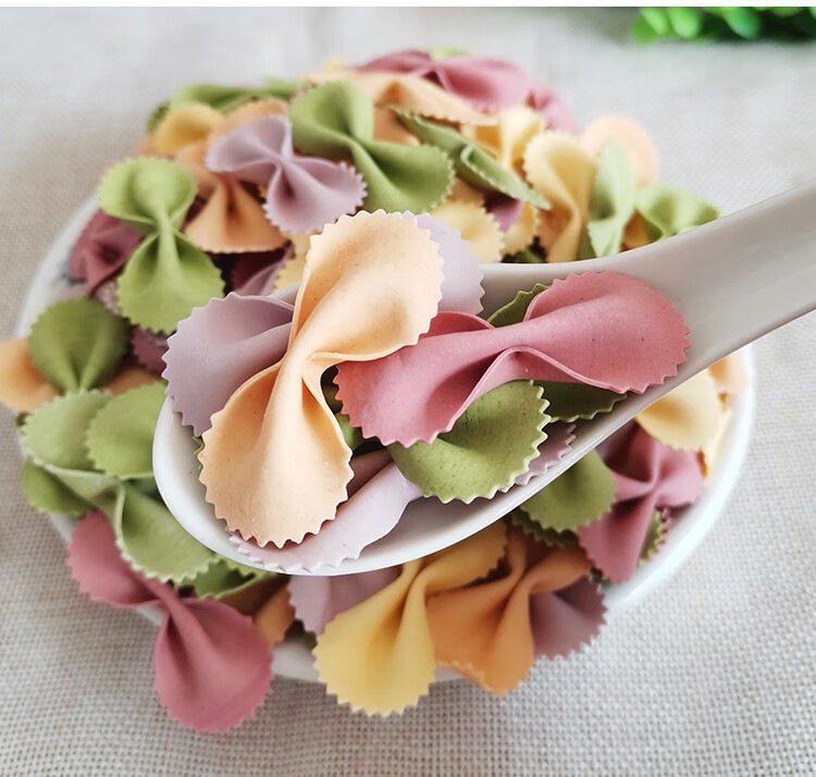 蝴蝶面儿童五彩面片大人吃的果蔬彩色蔬菜面条一箱7斤整箱大蔬菜蝴蝶