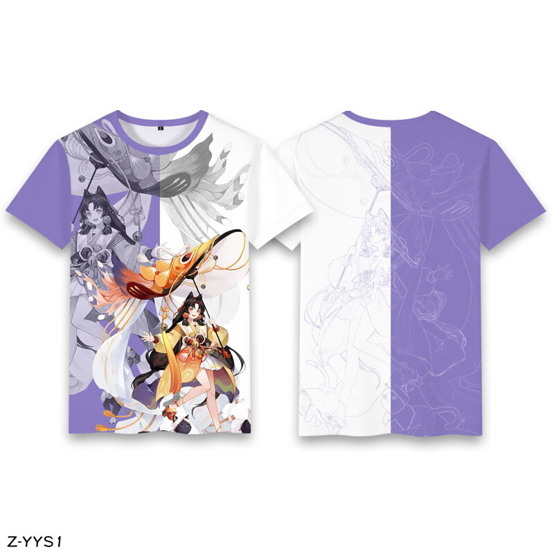 阴阳师周边衣服阴阳师联名二次元手游周边短袖t恤萌娘粉丝彼岸花衣服