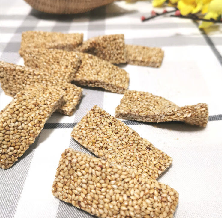 鸡泽芝麻糖德盛园河北特产黑白芝麻酥传统食小吃白芝麻糖2桶黑芝麻糖1