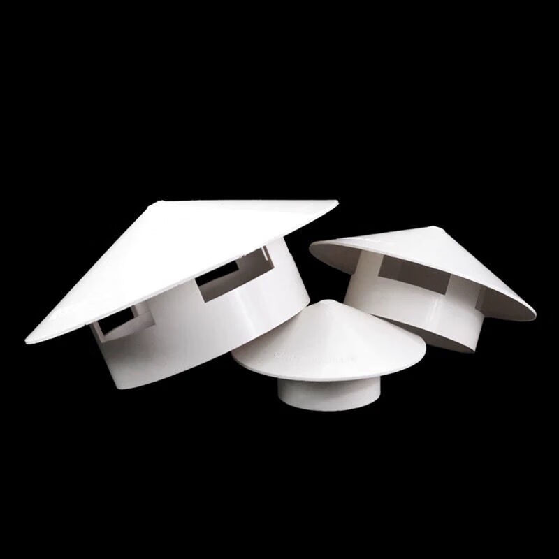 pvc管帽多用型塑料pvc防雨帽透气帽屋顶通风帽管帽通风口50250mma75