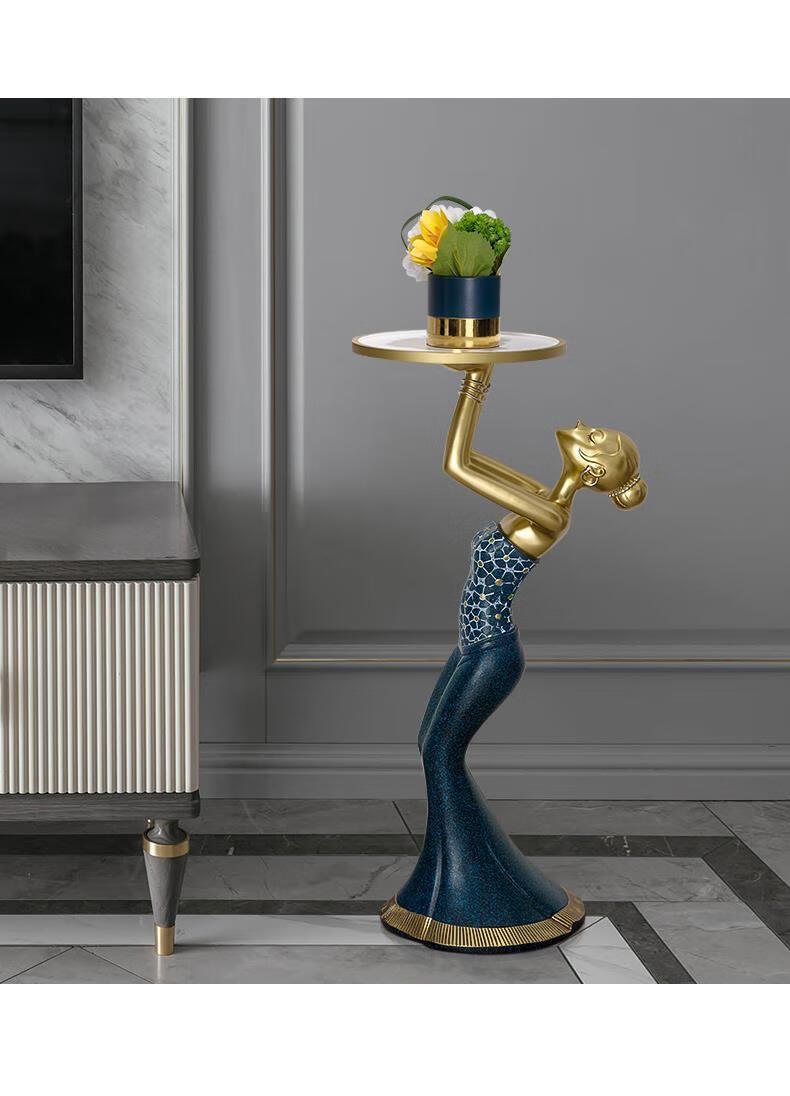 初晨现代轻奢风落地摆件客厅工艺品电视柜角落创意艺术家居装饰品傣族