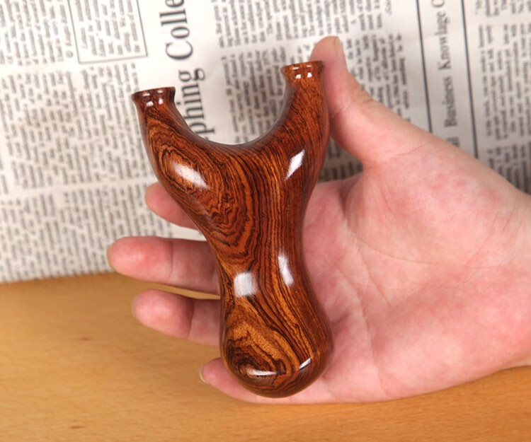 弹弓胖飞虎沙漠铁实木原木头质手工制作户外扁皮高精准叉子胖飞虎裸弓