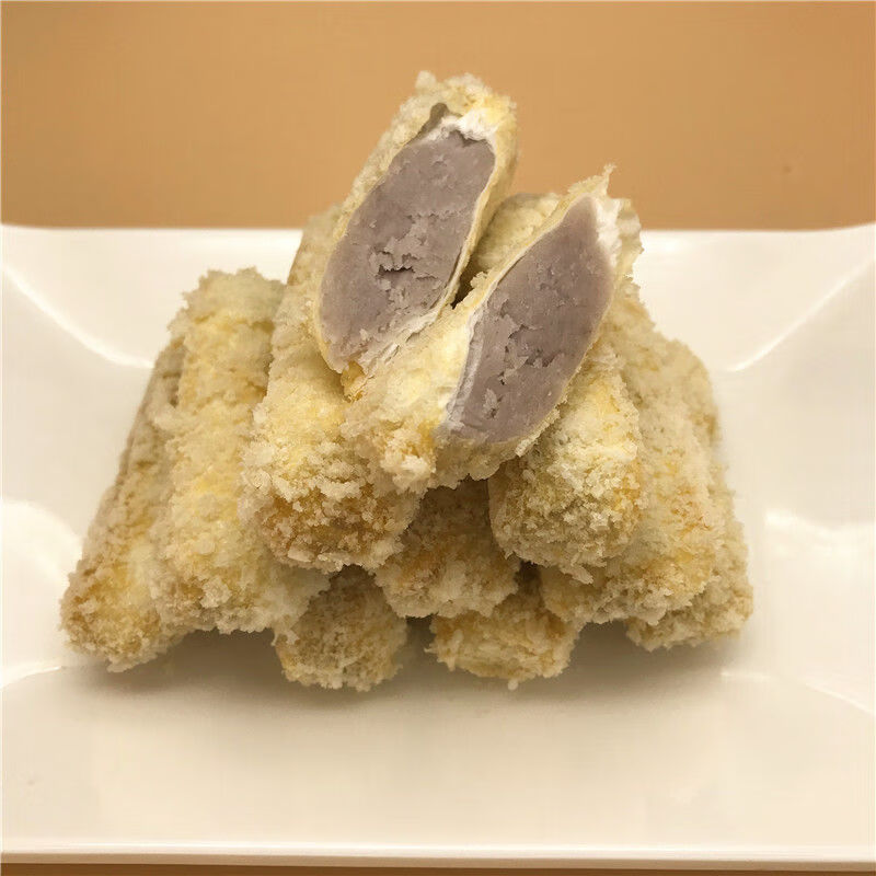 潮汕特产小吃手工芋泥卷香芋卷速冻油炸素食点心20条500g3盒