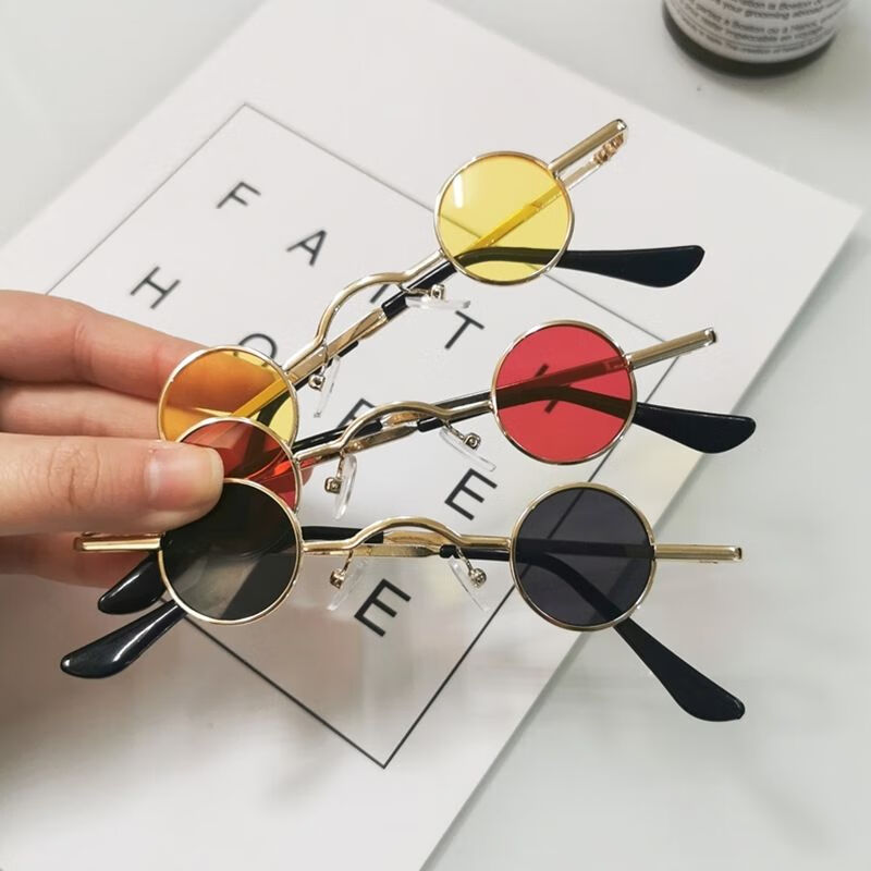 新品单片眼镜抖音爱心搞怪眼镜墨镜女韩版网红同款男蹦迪潮流霸气社会