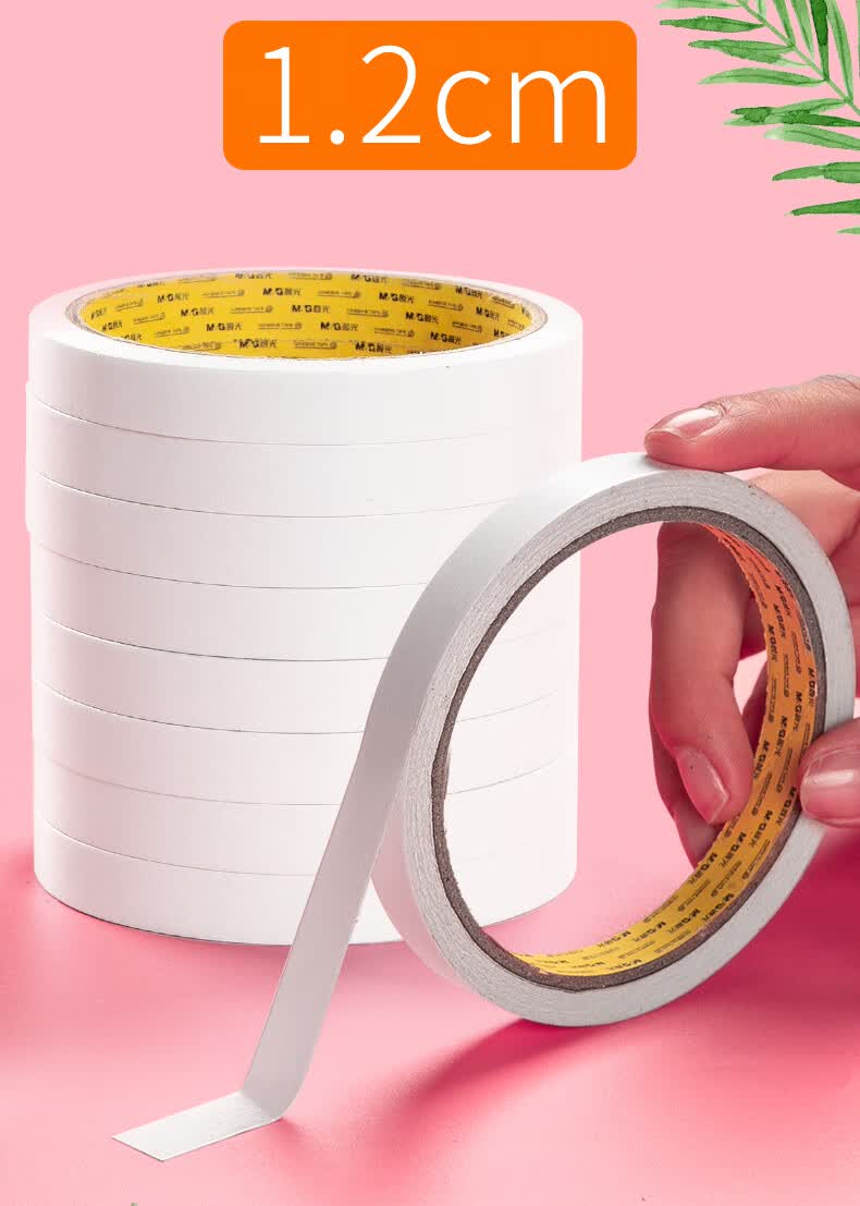 晨光双面胶强力高粘度透明手帐胶带学生用手工分装胶布防水不留痕固定