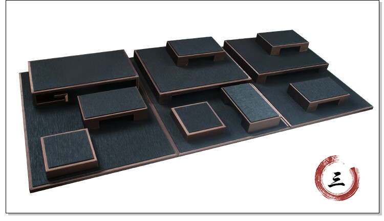 家用五金摆台珠宝展示道具套装玉器首饰展示架手镯项链文玩串翡翠蜜蜡