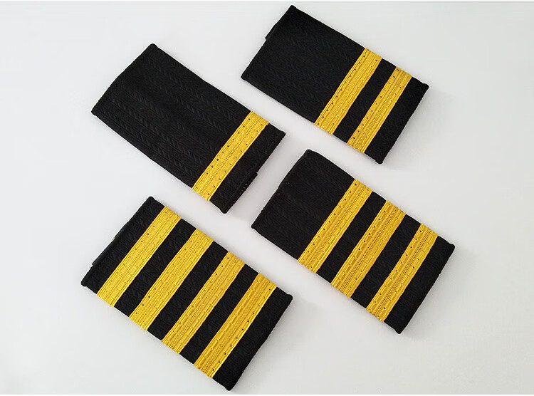 中国航空飞行员通用肩章 金色徽章 机长空少乘务员徽章 航空学员安保