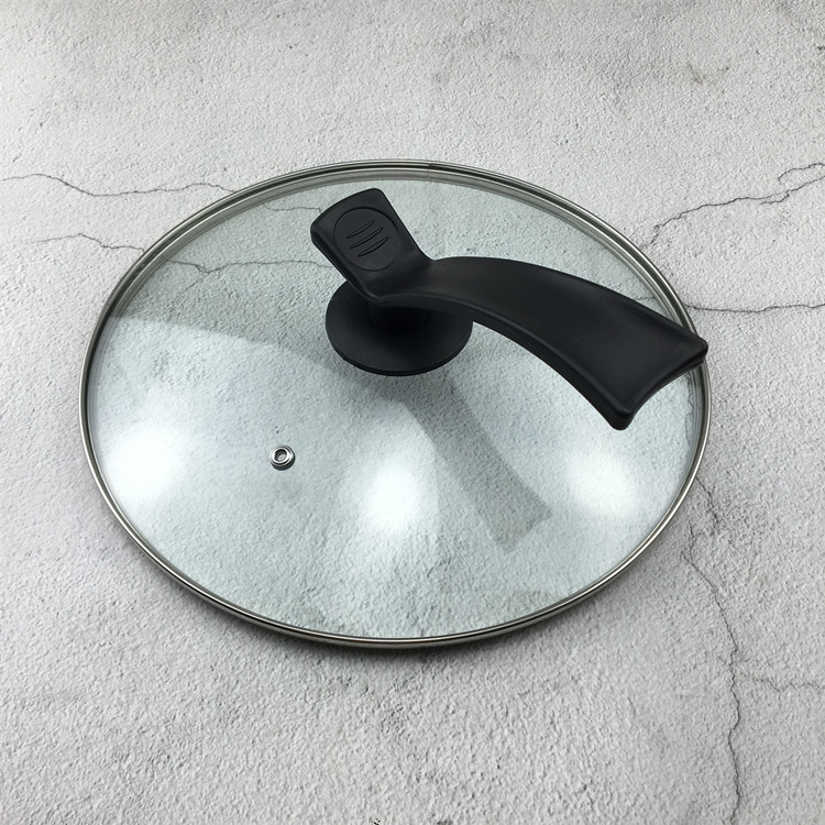 锅盖头不锈钢玻璃锅盖把手家用透明盖顶配件可立防烫提手手柄盖帽加厚