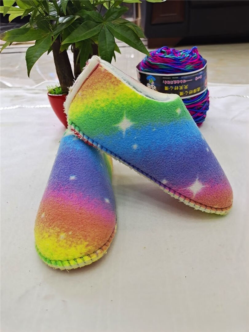 良伍 缝合好的海绵拖鞋帮棉鞋帮做手工鞋底子缝合好的半成品鞋帮子