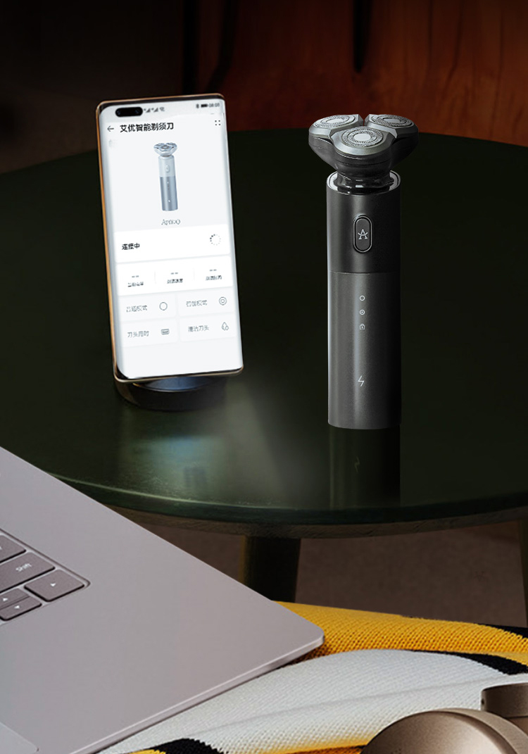 huaweihilink剃须刀男士电动刮胡刀三刀头全身水洗干湿双剃智能商务