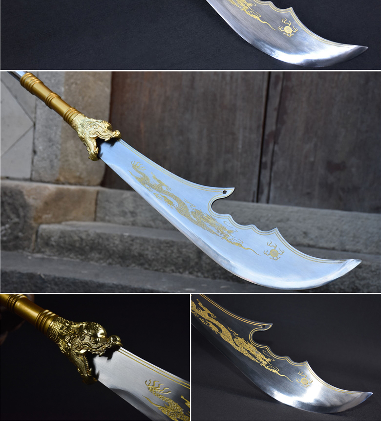 龙泉市青龙偃月刀表演春秋刀关羽关刀关公大刀武术器械未开刃 战神