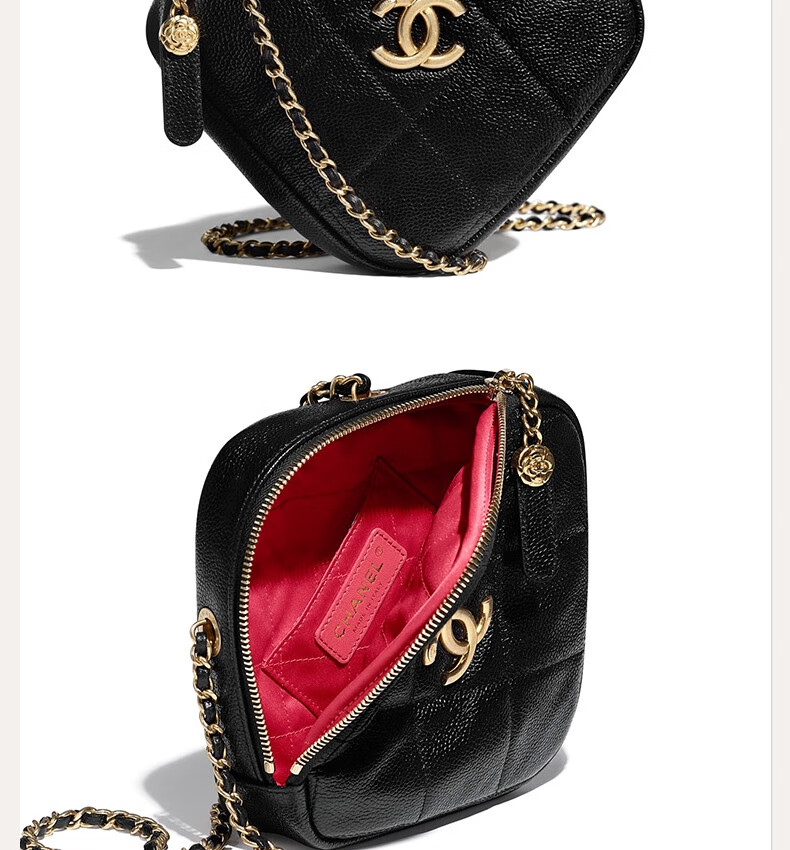 chanel香奈儿女包小号钻石包女士单肩包链条包斜跨包零钱包羊皮革与