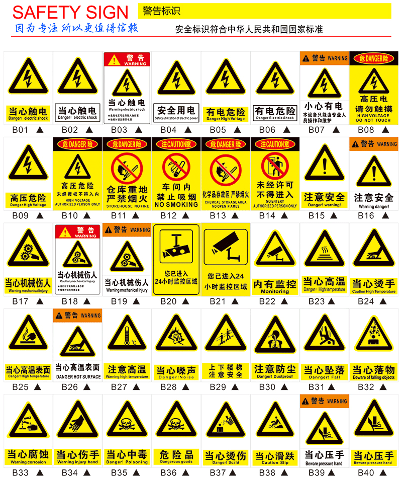 安全标识牌消防警示牌禁止吸烟提示牌工地施工厂车间生产贴纸定制吸烟