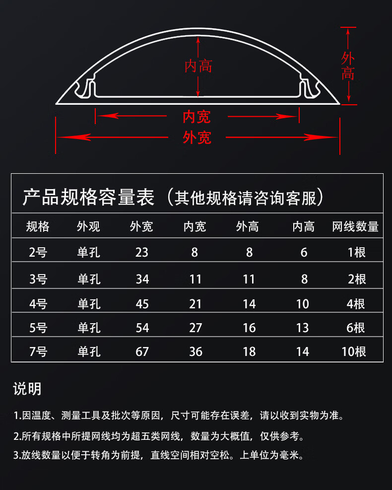 纯白全新料4号耐压型pvc地线槽地板槽弧形地槽送胶