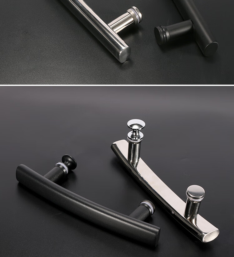 淋浴房玻璃门拉手 淋浴房拉手圆弧浴室门把手不锈钢304卫生间玻璃门