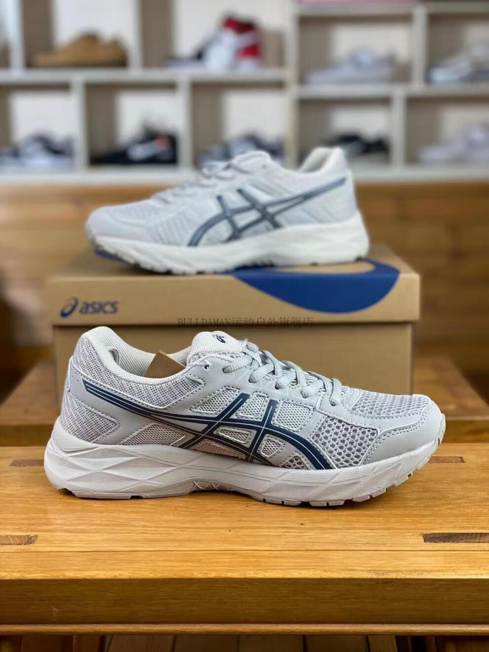 ascis-亜瑟士跑步鞋缓冲入门运动鞋gel-contend 4 减震网面跑步鞋