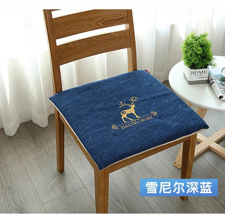 雪尼尔加厚坐垫四季通用防滑椅垫凳子垫子坐垫方形餐桌椅子办公椅