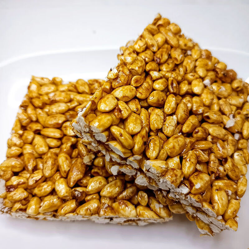 利妙财风 广西玉林红糖米花糖220克/袋7080后怀旧经典特色零食 彩装米