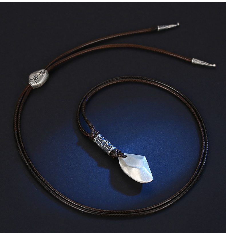 朴春幸运石项链男士吊坠男挂绳潮许愿石嘻哈情侣纪念七夕礼物许愿石