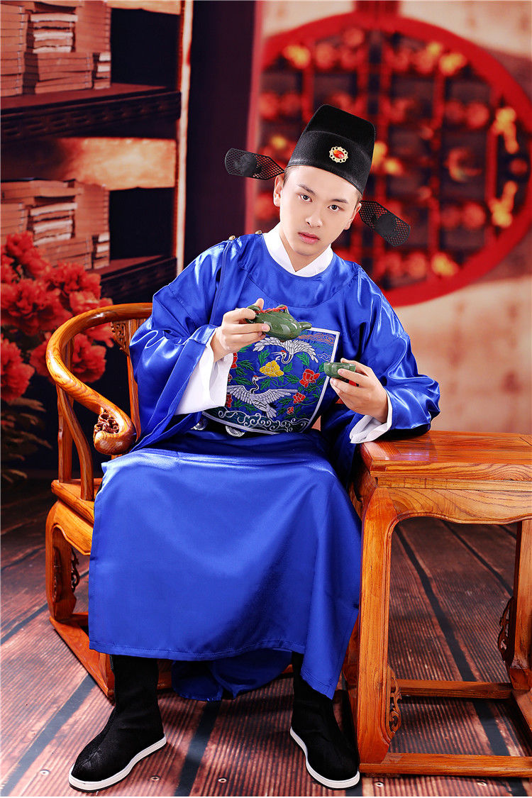歌鹏古代店小二演出服男明朝官服一品大臣朝服古装服装男复古中国风