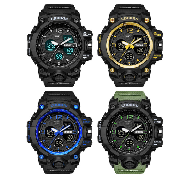 手表男小学生初高中潮流防水防摔青少年夜光运动男孩儿童表全自动机械