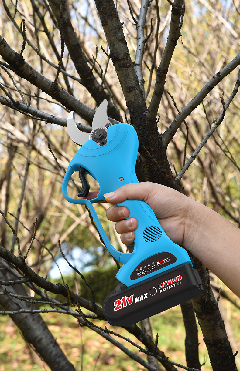 电动剪刀果树充电式电动修枝剪进口锂电园林电剪子强力粗枝剪枝机京闪