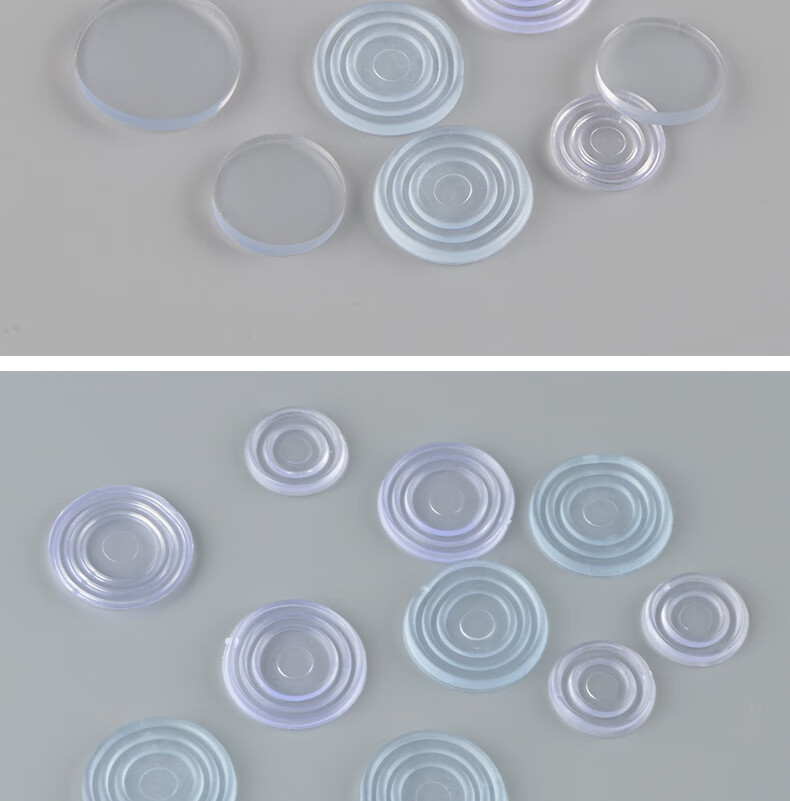 适用桌面玻璃胶垫茶几餐桌台面钢化玻璃固定防滑垫片双面吸盘透明玻璃