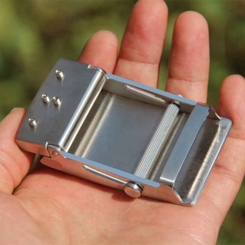 精品直发304不锈钢滚轴皮带扣头38无孔无牙男士腰带扣40老式皮带35cm