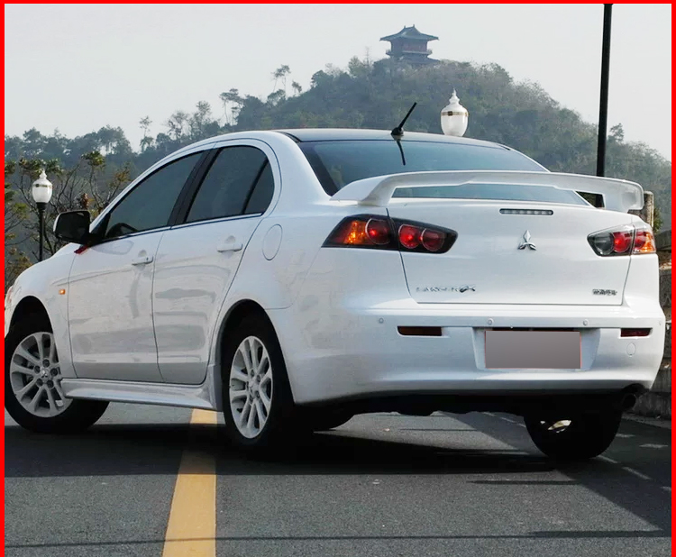 适用于三菱翼神尾翼 十代定风翼高尾翼 双色烤漆运动版改装专用汽车定