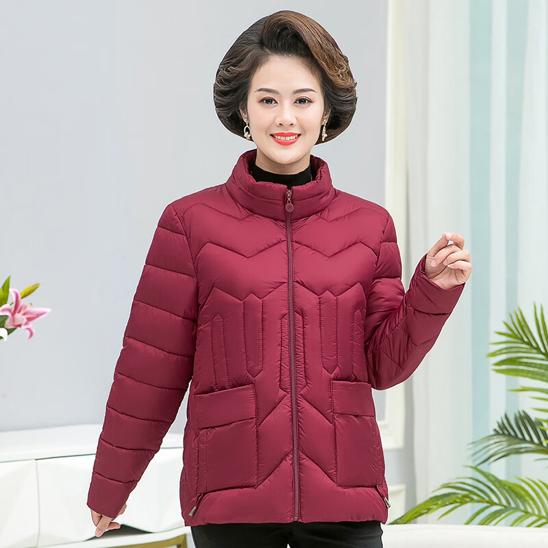 中老年女士妈妈冬装保暖棉衣袄冬季保官方旗舰品牌深绿色官方旗舰品牌