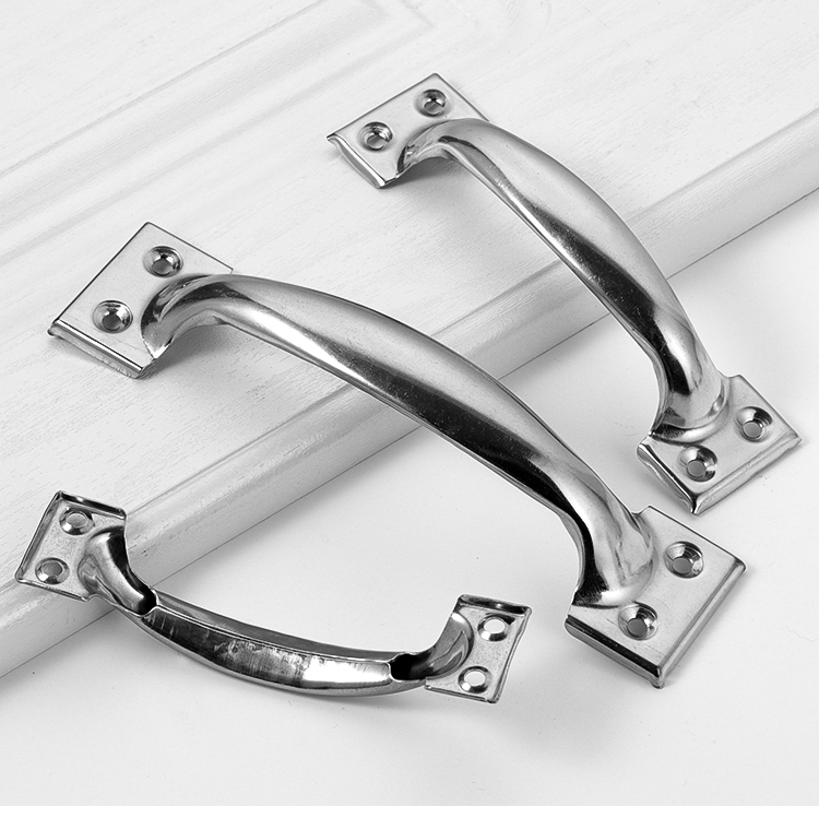 老式门把手304不锈钢手柄大木门菜板抽屉拉手橱柜房门把手简约易304钢
