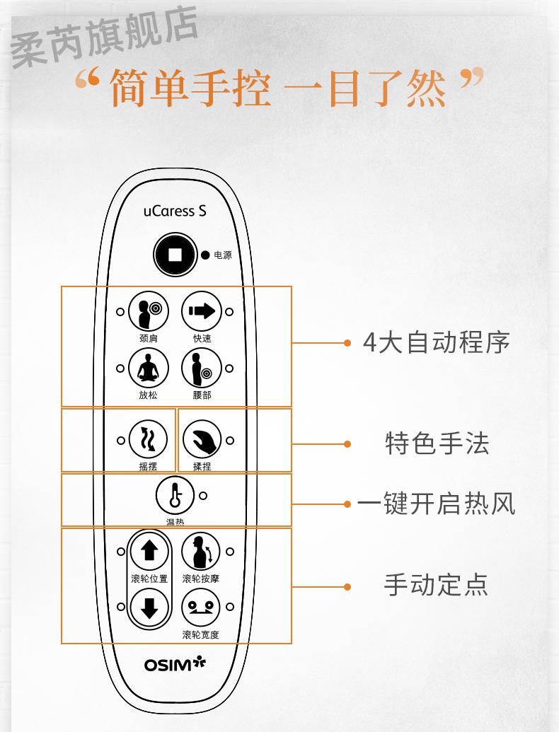 傲胜osim傲胜os263按摩坐垫靠垫按摩器肩颈椎腰部背部揉捏家用办公室