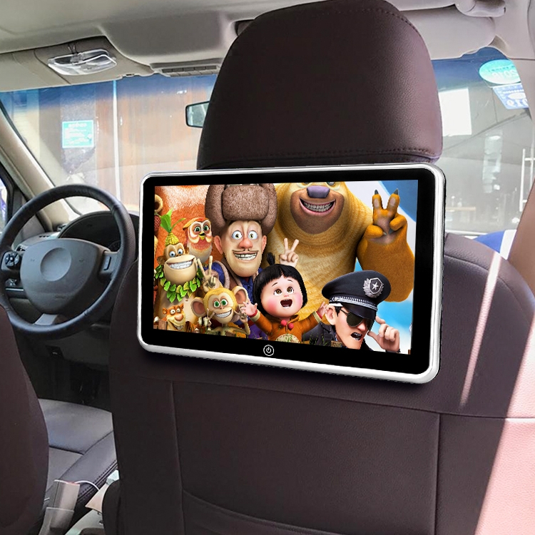 车载电视座头枕显示屏后排娱乐头枕投屏看后座多媒体mp5播放显示器