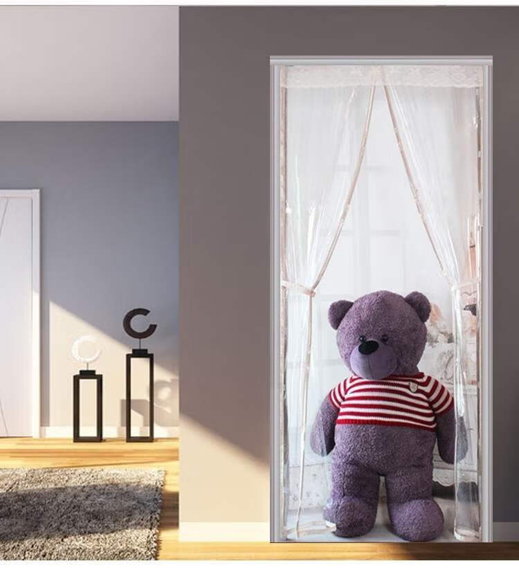 空调门帘隔冷隔热空调门防走冷气门帘隔热隔冷自粘式档空调lian帘链子