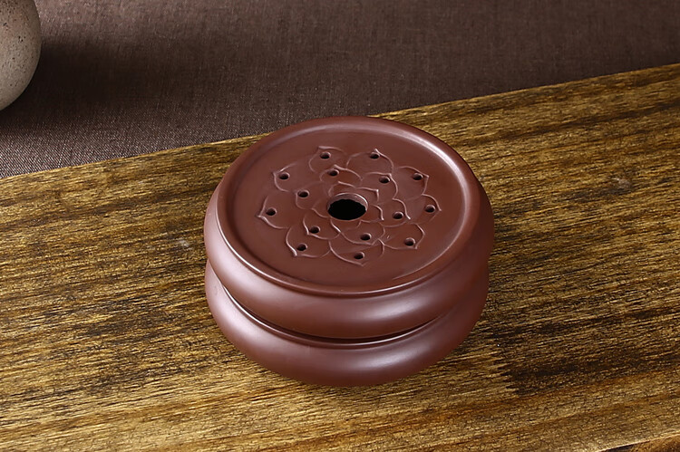 紫砂壶的托盘紫砂壶承茶壶托茶道配件莲花壶垫紫砂茶壶垫壶承托盘陶瓷