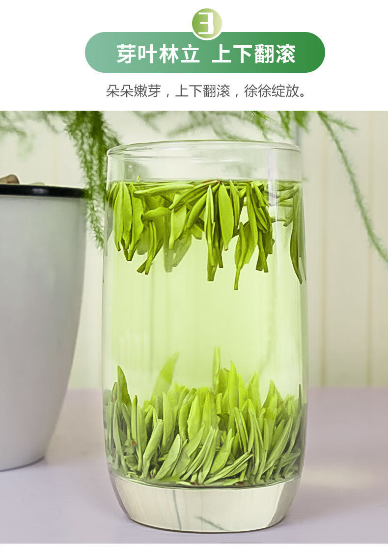 绿茶2021新茶明前汉中午子仙毫明前雀舌茶叶散装仙毫50克盒装送茶勺