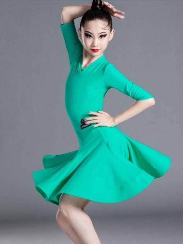 丹宝罗拉丁舞服旗舰同款拉丁舞服2022新款分体比赛服春夏锦纶哑光拉丁