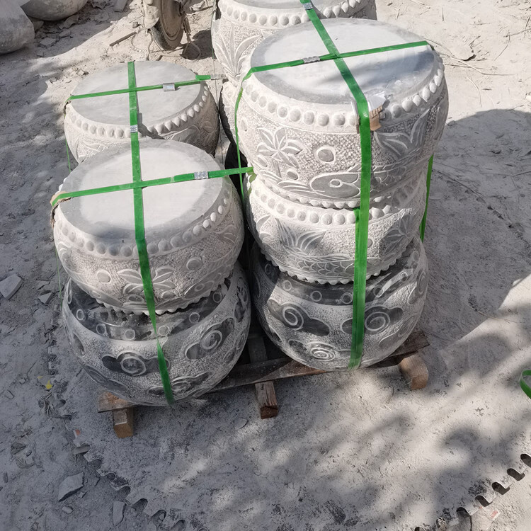 石雕方形石柱墩柱墩石 柱基石 柱顶石 空心柱包皮 柱子雕花石底座