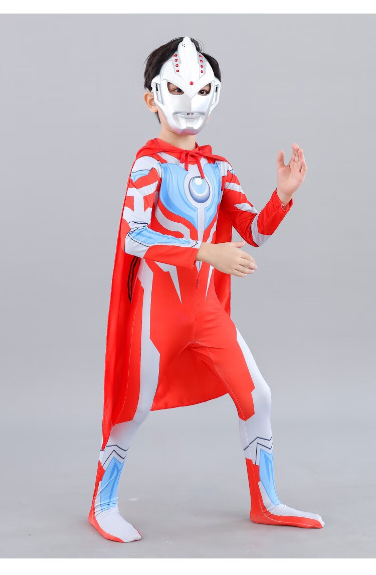 迪士尼/disney泽塔奥特曼披风赛罗儿童套装发光捷德服装衣服男童面具